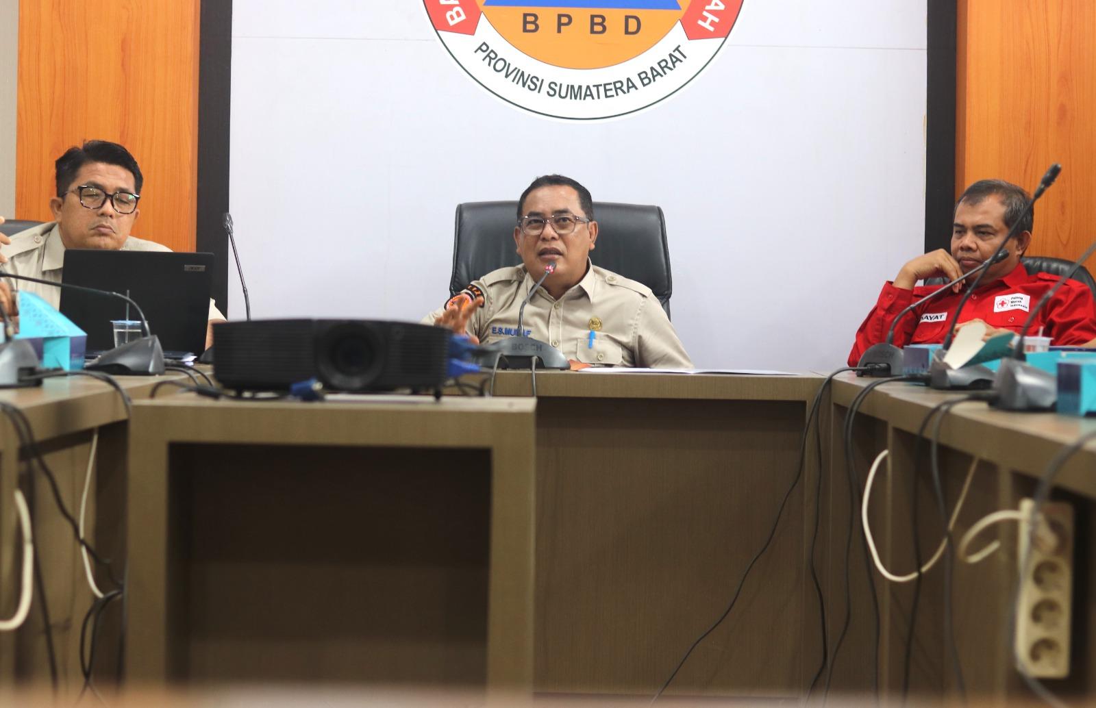 BPBD Sumatera Barat Perkuat Koordinasi dan Kesiapsiagaan Bencana dengan Pemangku Kepentingan