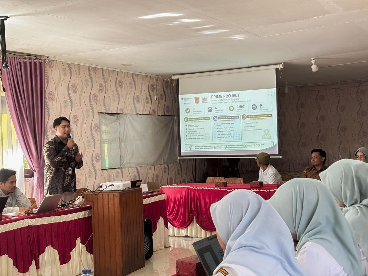 Tingkatkan Mutu Pelayanan Kesehatan Dasar, PRIME Project Dampingi Poskesri dan Pustu dalam Self-Assessment Kinerja Pelayanan